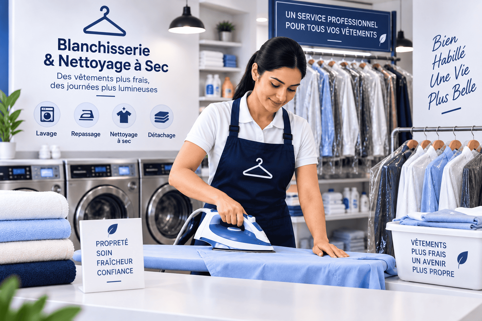Blanchisserie et nettoyage à sec